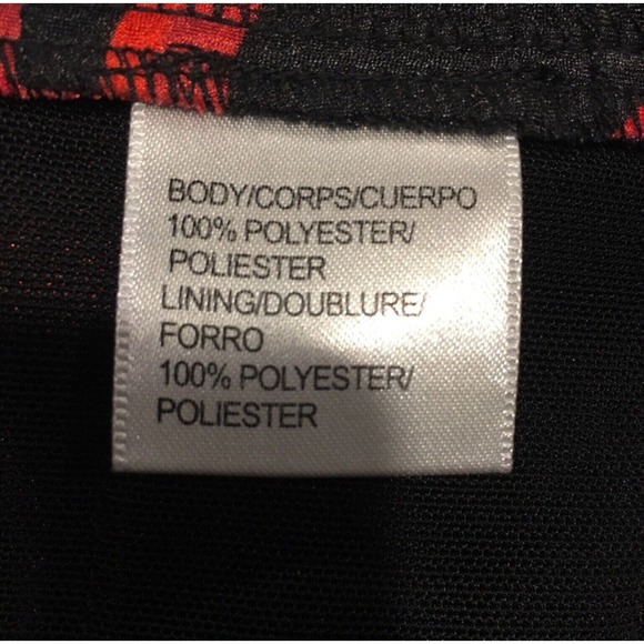 JS Collection Dress Womens 8 Red Pink Black Sheath‎ Dress Shutter Pleats Preppy - Picture 9 of 9